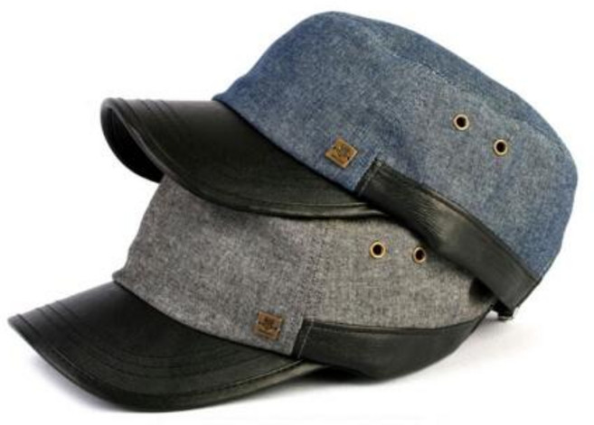 아트박스/베리콕 빅사이즈 국산 데님 배색 군모 패션 볼캡 2color