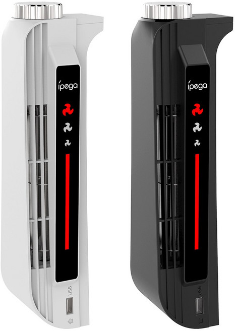 PS5 아이페가 윈드포스 쿨링팬 / 급속열배출 (구형모델), 화이트, 1개, 화이트