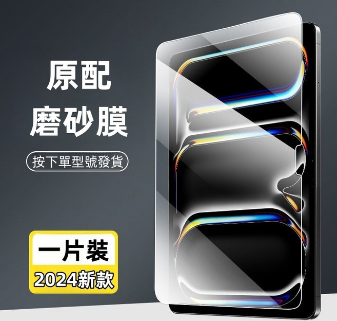 Rabbit Technolog 適用iPad類紙膜 蘋果平板書寫繪畫保護貼, 磨砂玻璃貼,Air4/Air5 10.9吋, 1個