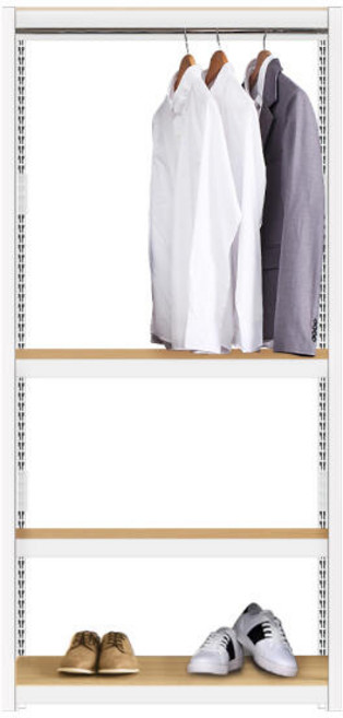 아트박스/스피드랙 홈던트하우스 조립식 시스템행거 4단1봉 700 x 500 x 2100, 화이트