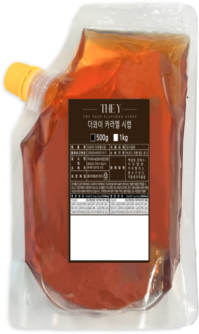 더와이 카라멜시럽 (리필용), 1개, 500g