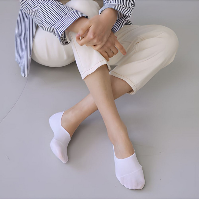 여성용 페이크삭스 앞코보강 10켤레 세트 덧신 발편한 양말 벗겨지지 않는 양말