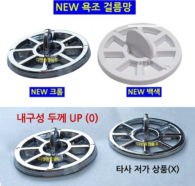 본라이프 국산 내구성UP 배수구 욕조캡 욕조망 하수구 욕실 망 머리카락 거름망 걸름망 배수구망 세면대 욕조마개, 화이트, 1개