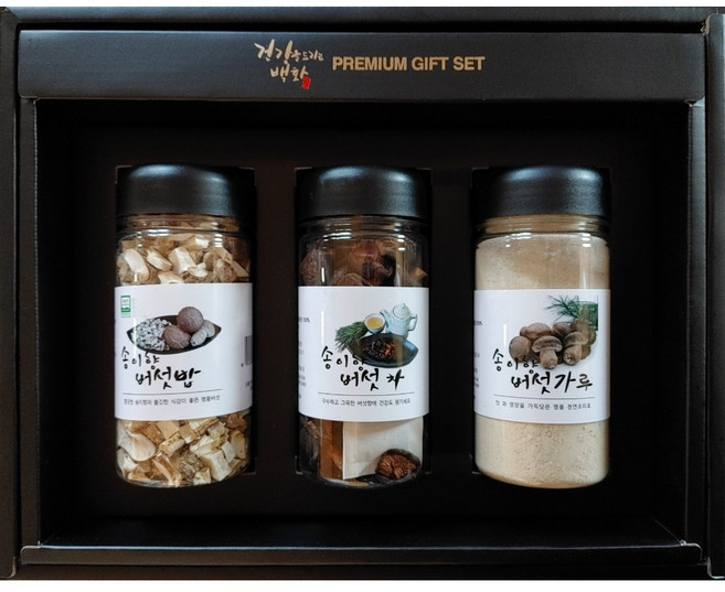 송이향버섯 표고 버섯밥 버섯차 버섯분말 선물세트, 1개