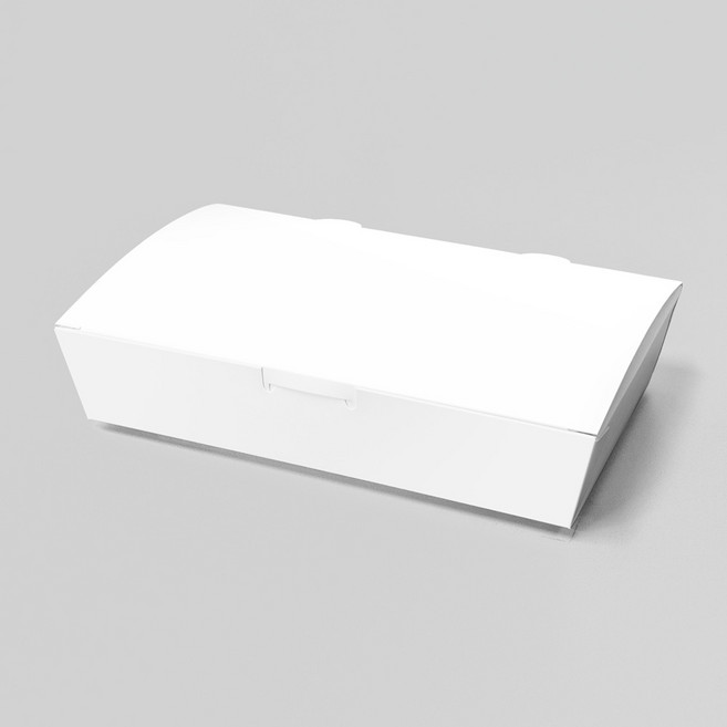 제이팩토리 소풍 김밥 일회용 종이 도시락 용기 3호 화이트, 1세트, 600개