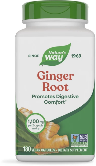 네이쳐스웨이 진저 루트 550mg 비건 캡슐, 180정, 1개 - 쿠팡