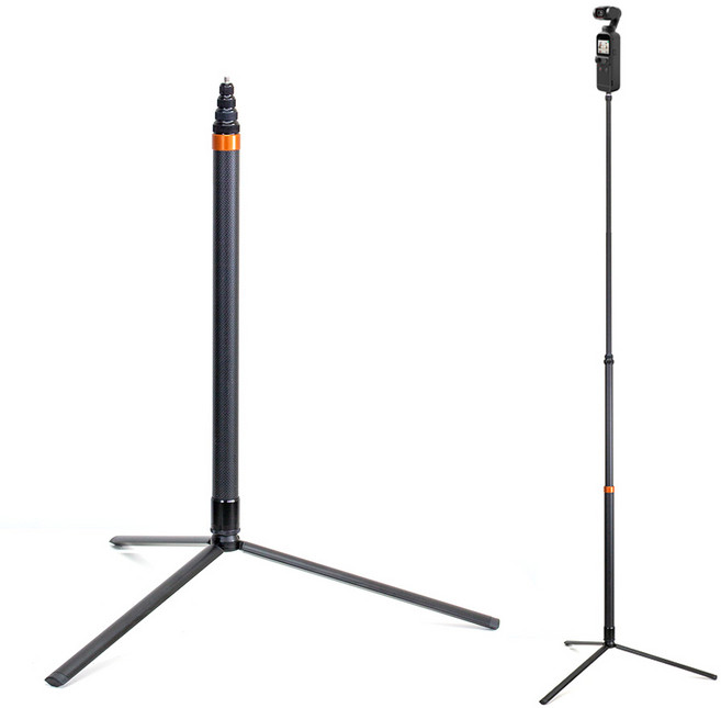 인스타360 3m 연장 인비저블 셀피스틱 삼각대 파노라마 촬영 고프로 거치대 액션캠 insta360 오즈모 포켓 호환, 1개, AC9300+T12L