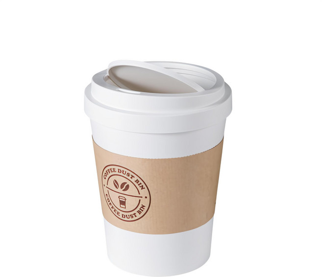 리템 미니 커피컵 휴지통 3L, 화이트