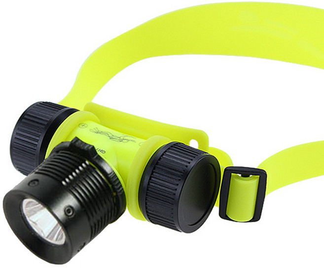 수중 헤드랜턴 해드랜턴 방수 스킨스쿠버 후레쉬 라이트 손전등, 수중헤드랜턴, 1개