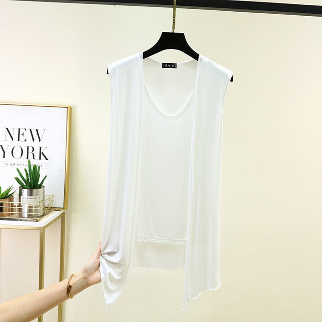 여성 모달 빅사이즈 나시 티셔츠 KX-2611