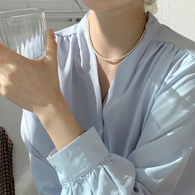 반지소 925실버 클래식 스와로브스키 여성 진주목걸이 2 3 4 6 8 10mm