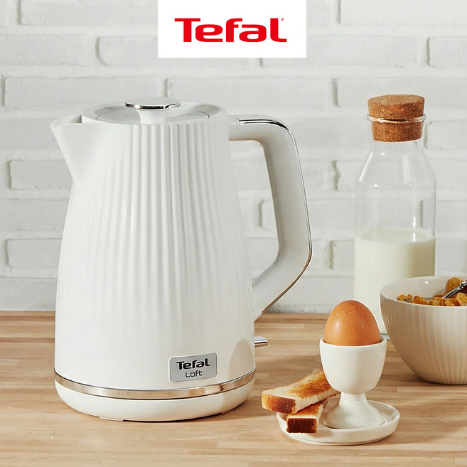 테팔 전기포트 로프트 화이트 1.7L KO2501KR 커피 분유 티 무선주전자 200278