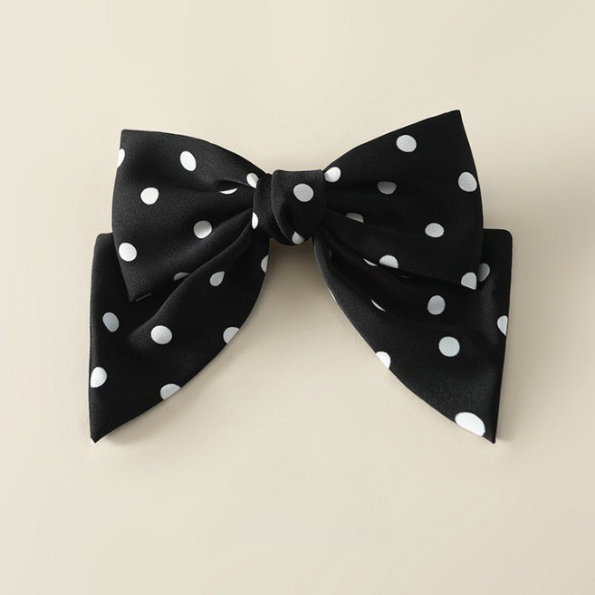 미니멀모다 고퀄리티 새틴 빅리본 여성 심플 머리핀 공단 왕리본 헤어핀