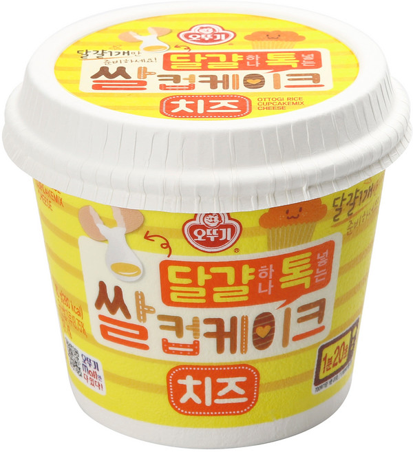 오뚜기 달걀하나톡넣는 쌀컵케이크 치즈, 60g, 1개