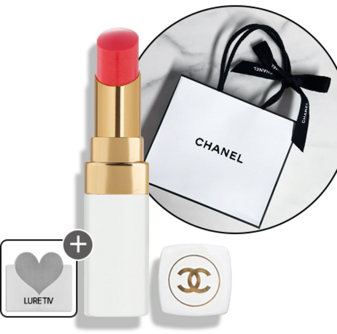[기프트리본포장세트] 샤넬 루쥬 너리싱 컬러 립밤 코코밤 +로샤쉐, 1개, 3g, 918-마이로즈(기프트포장+로샤쉐)