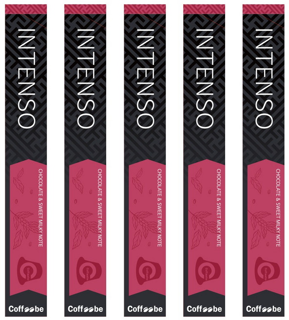 네스프레소 캡슐 커피 호환 커피비 오리지널 인텐소 50캡슐, 5개, 10개입, 5g