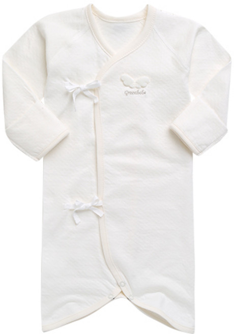 그린베베 봄가을 신생아용 엔젤 양면 배냇가운