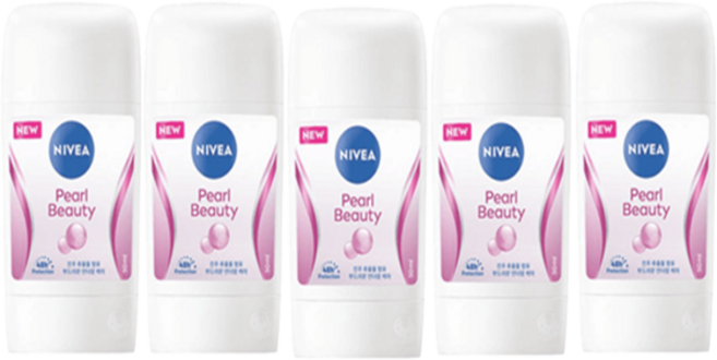 니베아 펄 앤 뷰티 데오드란트 스틱, 50ml, 5개