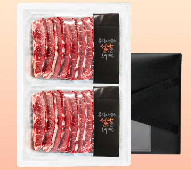 호주청정우 꽃 LA갈비 선물세트 3kg, 1세트