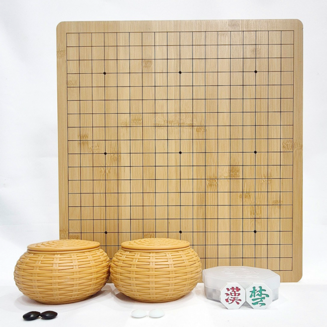 행복한 2cm 바둑장기판_라탄세트 + 사은품 장기알 증정, 1개