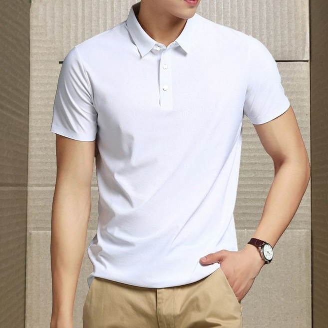 남성 여름 냉감 아이스 반팔티 슬림핏 캐주얼 반팔 티셔츠 데일리룩