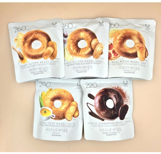 딜라이트 프로젝트 베이글칩 5종 컬렉션[선물추천], 280g, 1박스