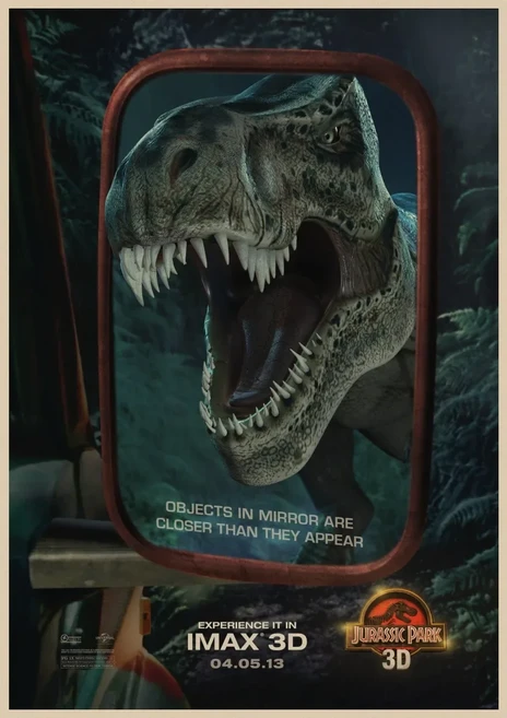 쿠쿠스토어 빈티지 포스터 영화 쥬라기 공원 세계 벽 아트 인쇄 캔버스 생활 홈 장식 그림, 02 20x30cm No Frame, 14