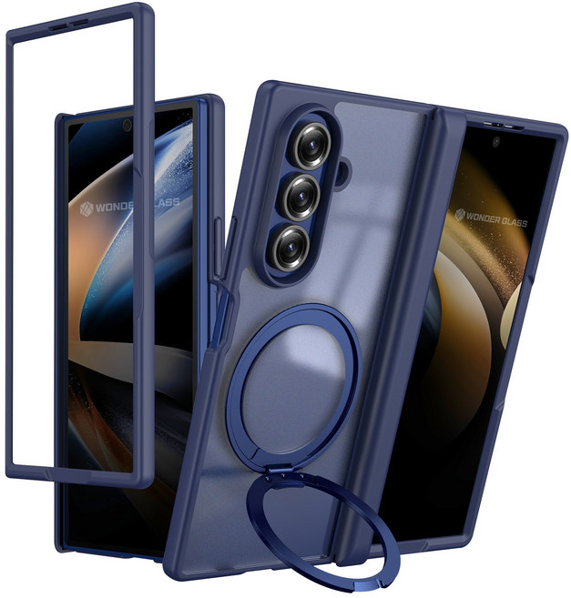 원더글라스 갤럭시 폴드7 / Z폴드7 힌지보호 맥세이프 링 스탠드 엣지 쉴드 S 핸드폰 케이스