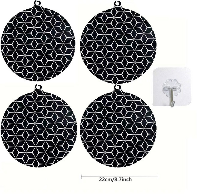 인덕션 쿡탑 보호 매트 실리콘 커버 스크래치 스토브용 가능 보호기 호브 재사용, L, nd 22cm 4Pc