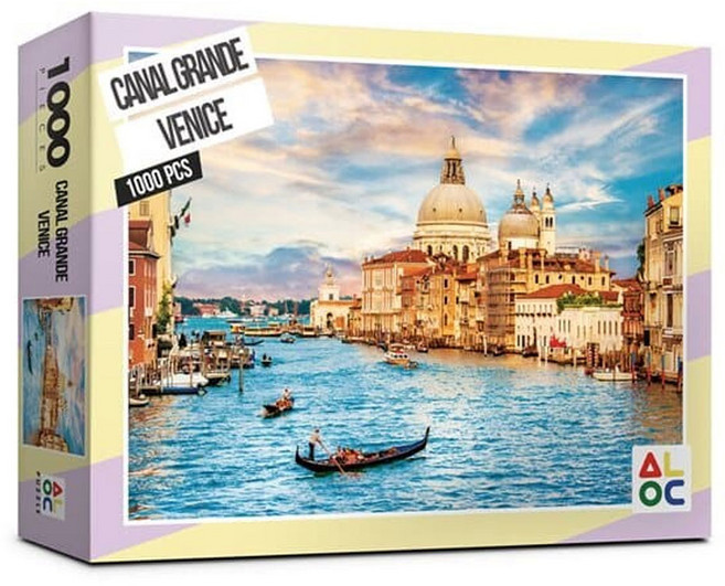 직소퍼즐 풍경 명화 물의 도시 베니스 1000피스 AL3024, 혼합색상, 1개
