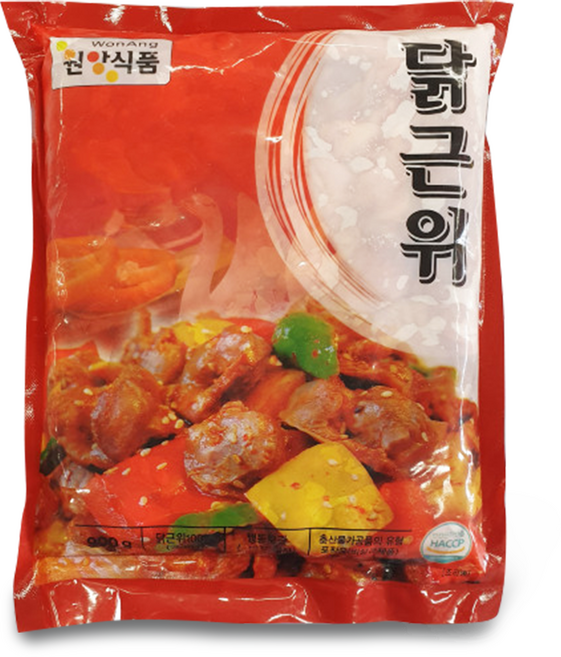 국내산 냉동 닭똥집 근위 모래집, 1개, 900g