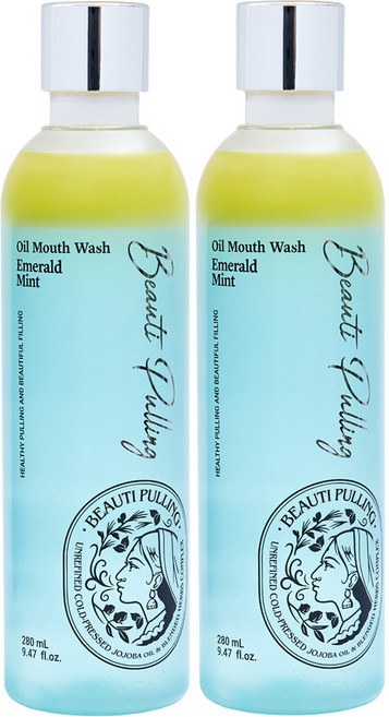 동국제약 덴트릭스 뷰티풀링 오일 구강세정제 에메랄드민트, 280ml, 1, 2개