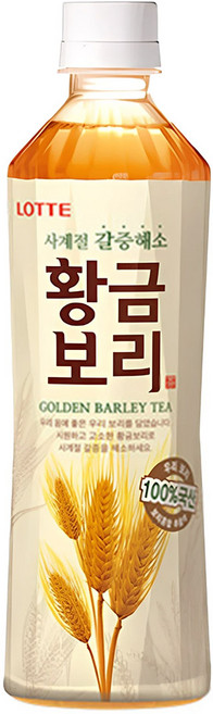 롯데 황금보리 보리차 음료 보리음료 500ml (1병), 1개
