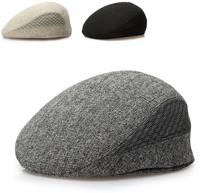 [S스트림] 중년남성 여름 린넨 헌팅캡 어르신 할아버지 아빠모자 stream*022179001EA emo+806LO