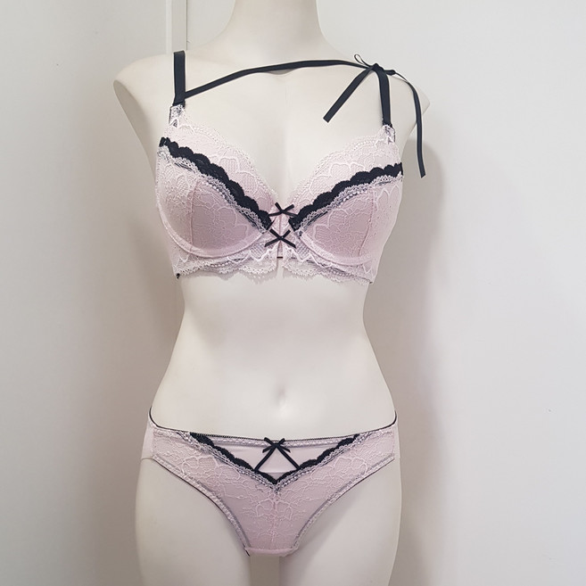 섹시쿠키 러블리 레이스 풀컵 브라 / 햄팬티 세트 70B~85D컵 왕뽕브라