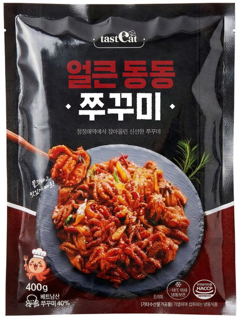 테이스트잇 얼큰 동동쭈꾸미 매운쭈꾸미 쭈삼 쭈꾸미볶음, 1개, 400g