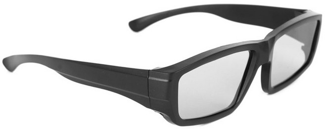 Tv용 원형 편광 패시브 3D 스테레오 안경 블랙 H4 리얼 D 3D 시네마, Black, 1개