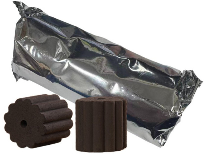 小優購物 果木速燃炭, 1個, 55mm(一條3入)加厚款速燃炭