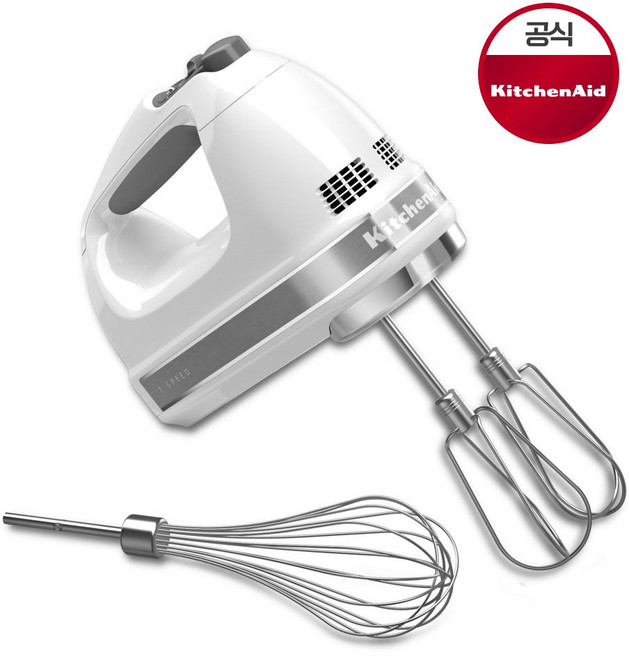 키친에이드 스피드 5단계 핸드 믹서, 화이트  (5KHM5110WWH)