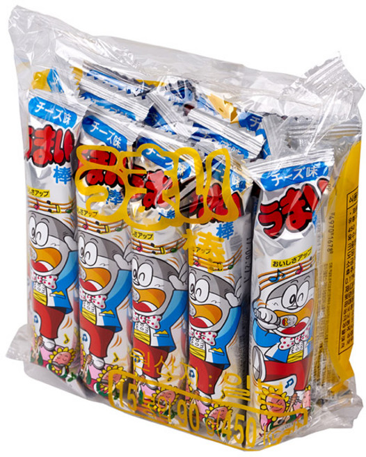 우마이봉 치즈맛 스낵 15p, 90g, 2개