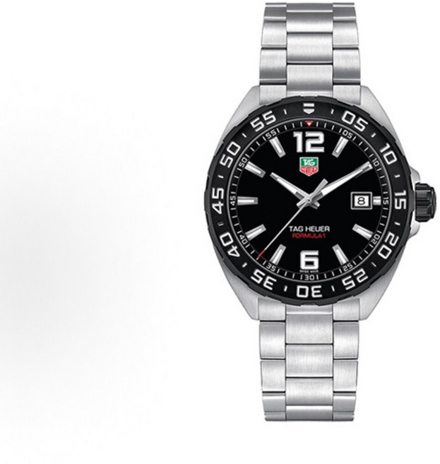 3위 - 태그호이어 포뮬러1 남성 메탈 시계 WAZ1010 BA0842 젠트 블루 쿼츠 43mm, 999-WAZ101