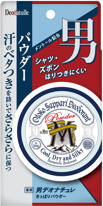 [의약부외품] 데오나츄레 남자 깔끔한 파우더 남성용 남성 바디용 직접, 1개