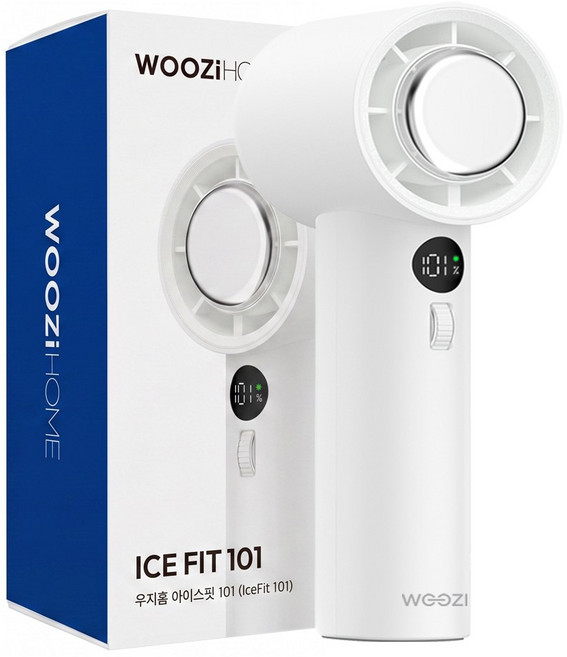 우지홈 IceFit 101단 급속 냉각 휴대용 선풍기, 화이트, CF02