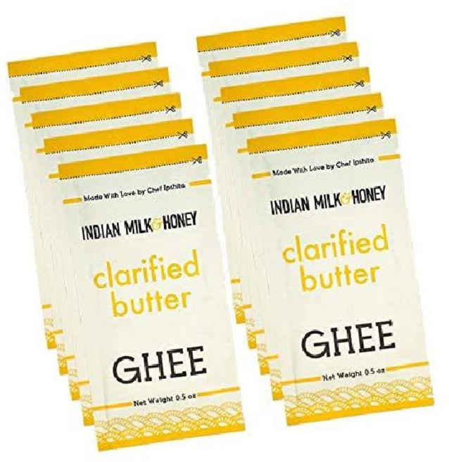 인도 밀크 앤 허니 기버터 클래식 오리지널 목초 사육 까는 짜는 휴대용 버터 개별 포장, 클래식 오리지널 팩 - 10, 1개