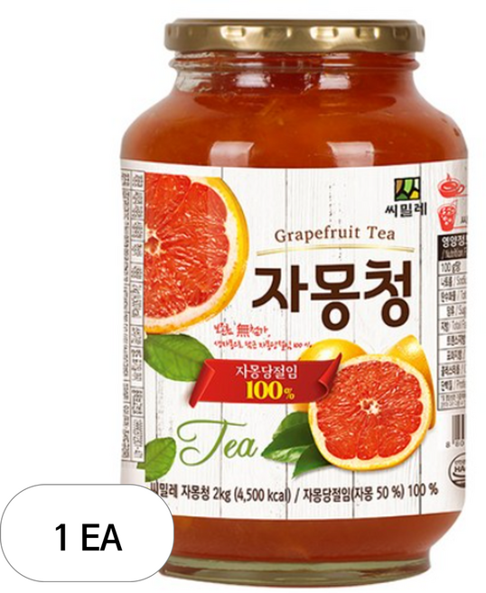씨밀레 자몽청, 2kg, 1개입, 1개