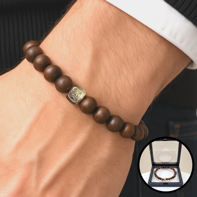 데일리움 액막이 행운 남자 여자 침향 염주 팔찌