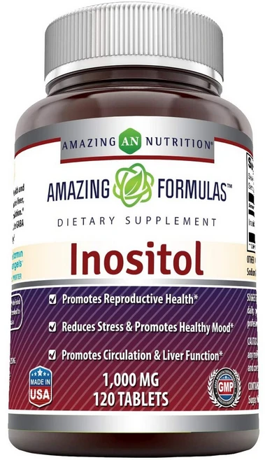Amazing Nutrition 어메이징뉴트리션 이노시톨 효능 1000mg Non-GMO 글루텐프리 (120정), 120정, 1개 - 쿠팡