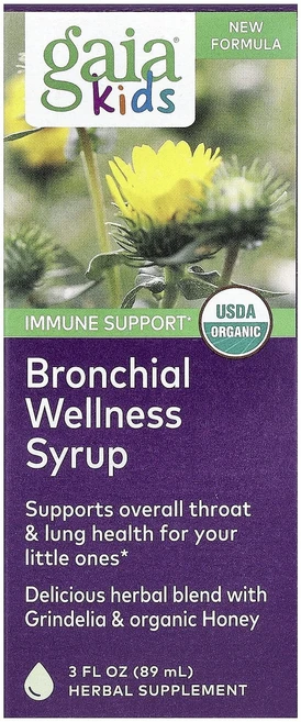 헁복하고 건강하세요 Gaia Herbs 어린이용 기관지 건강 시럽 89ml(3fl oz) 늘 챙기셔야합니다, GaiaHerbs어린이용기관지건강시럽89ml3floz - 쿠팡