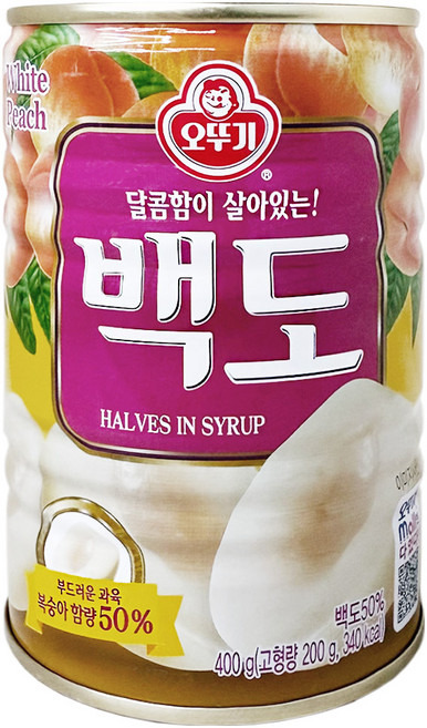 오뚜기 백도 반절, 400g, 1개