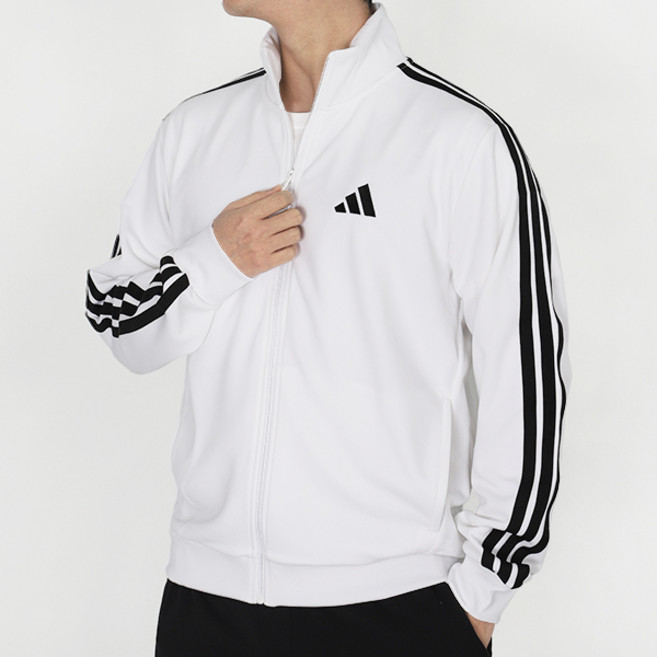 아디다스 저지집업 3S 레귤러 핏 더블 니트 트랙탑